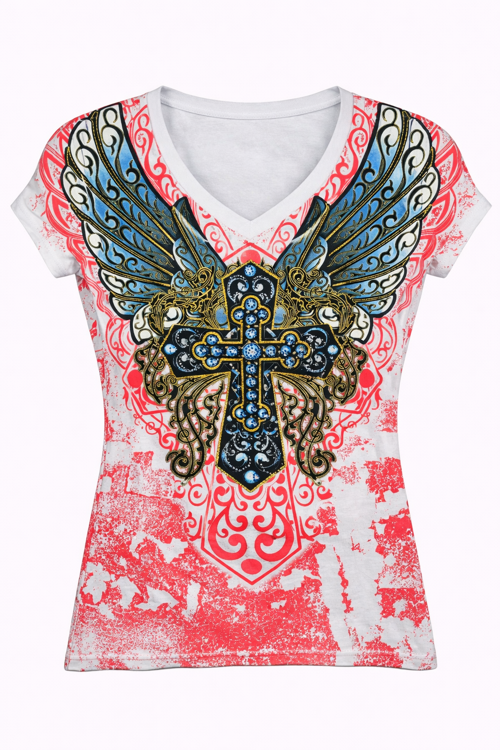 Футболка женская Xzavier AD195W-SE The Shining Cross - фото 1 - rockbunker.ru