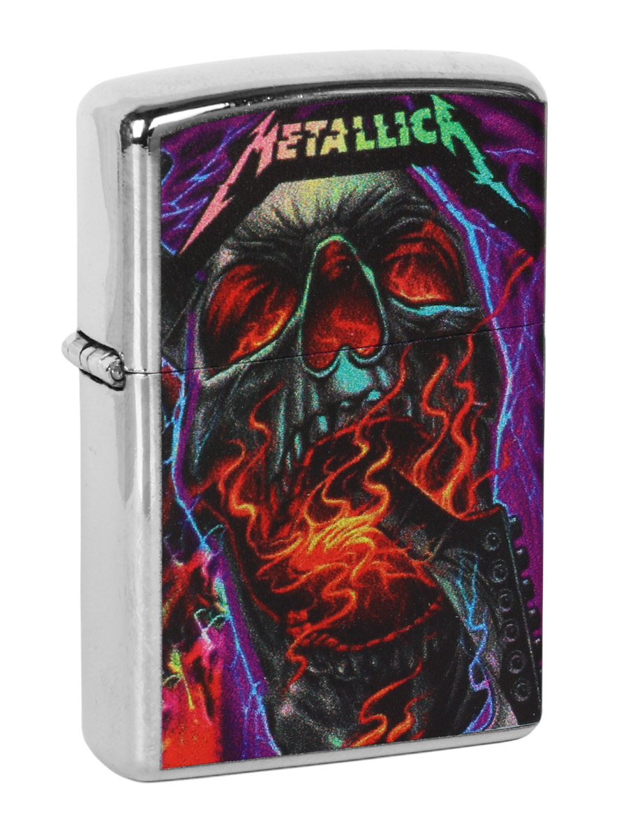 Зажигалка RockMerch с принтом Metallica - фото 1 - rockbunker.ru