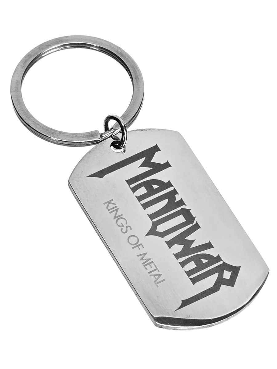 Брелок-жетон RockMerch с гравировкой Manowar - фото 1 - rockbunker.ru