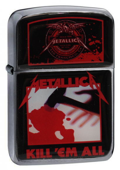 Зажигалка RockMerch Metallica Kill em all - фото 1 - rockbunker.ru
