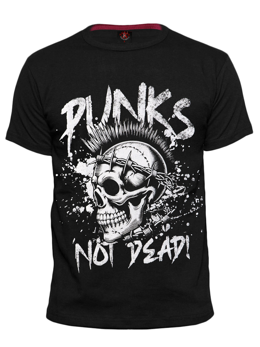 Футболка RockMerch Punks Not Dead - фото 1 - rockbunker.ru