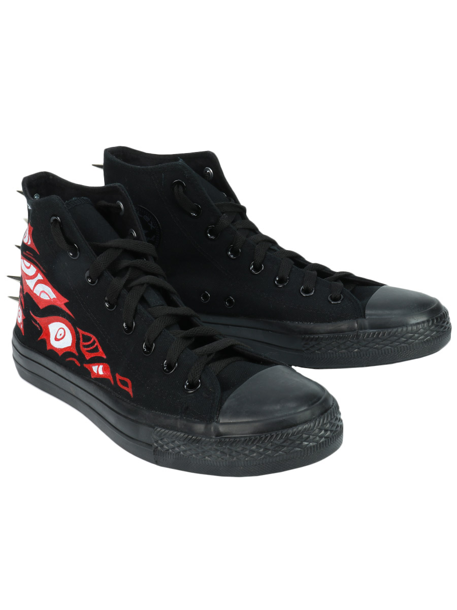 Кастомные кеды Converse Red Eyes - фото 1 - rockbunker.ru