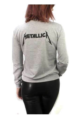 Свитшот RockMerch Metallica Master of Puppets серый - фото 3 - rockbunker.ru