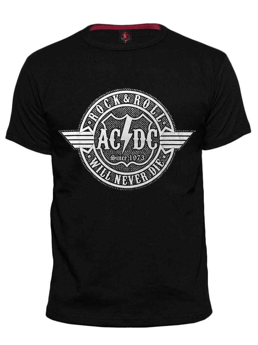 Футболка RockMerch AC DC - фото 1 - rockbunker.ru