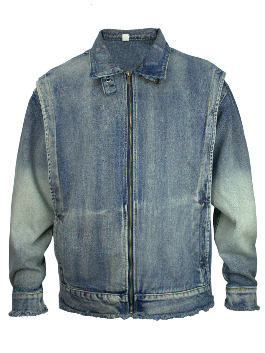 Куртка Джинсовая Синяя - фото 1 - rockbunker.ru