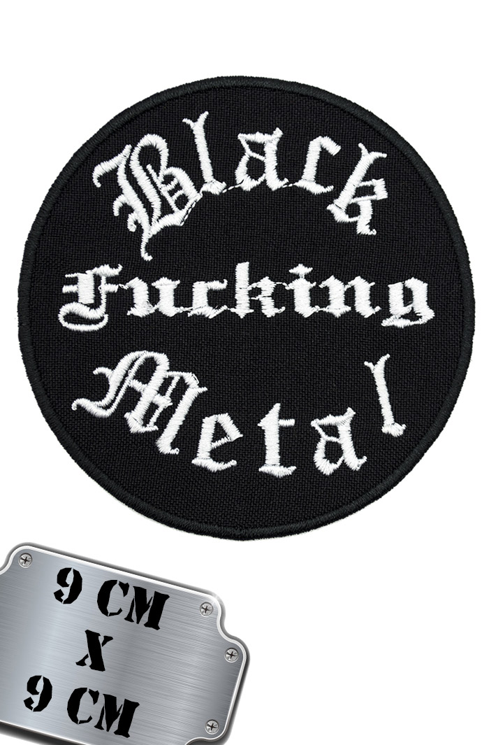 Нашивка Black Fucking Metal - фото 2 - rockbunker.ru
