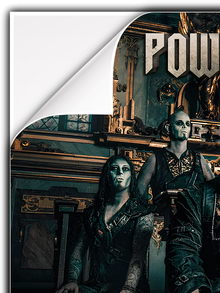 Плакат самоклеющийся на стену  Powerwolf - фото 3 - rockbunker.ru