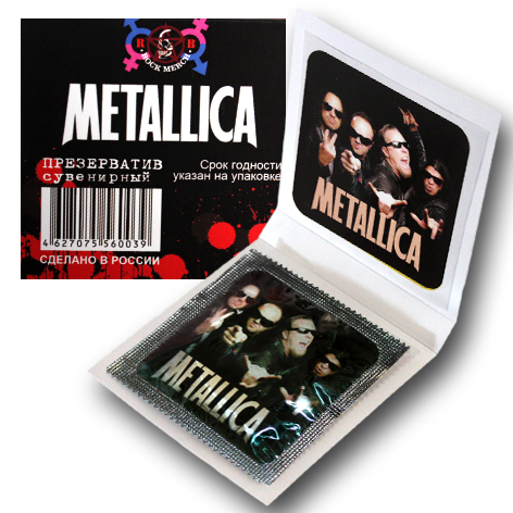Презерватив RockMerch Metallica - фото 3 - rockbunker.ru