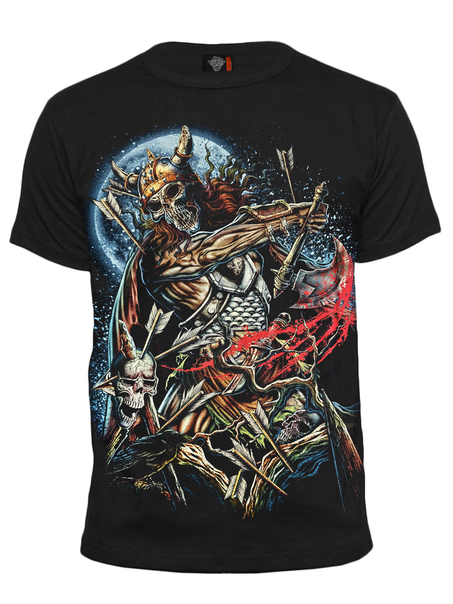 Футболка Rock Eagle Череп Викинг - фото 1 - rockbunker.ru