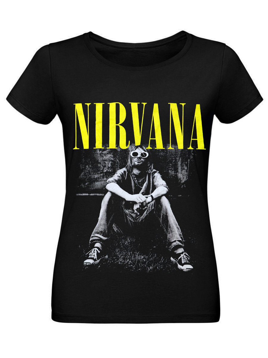 Футболка женская Nirvana - фото 1 - rockbunker.ru