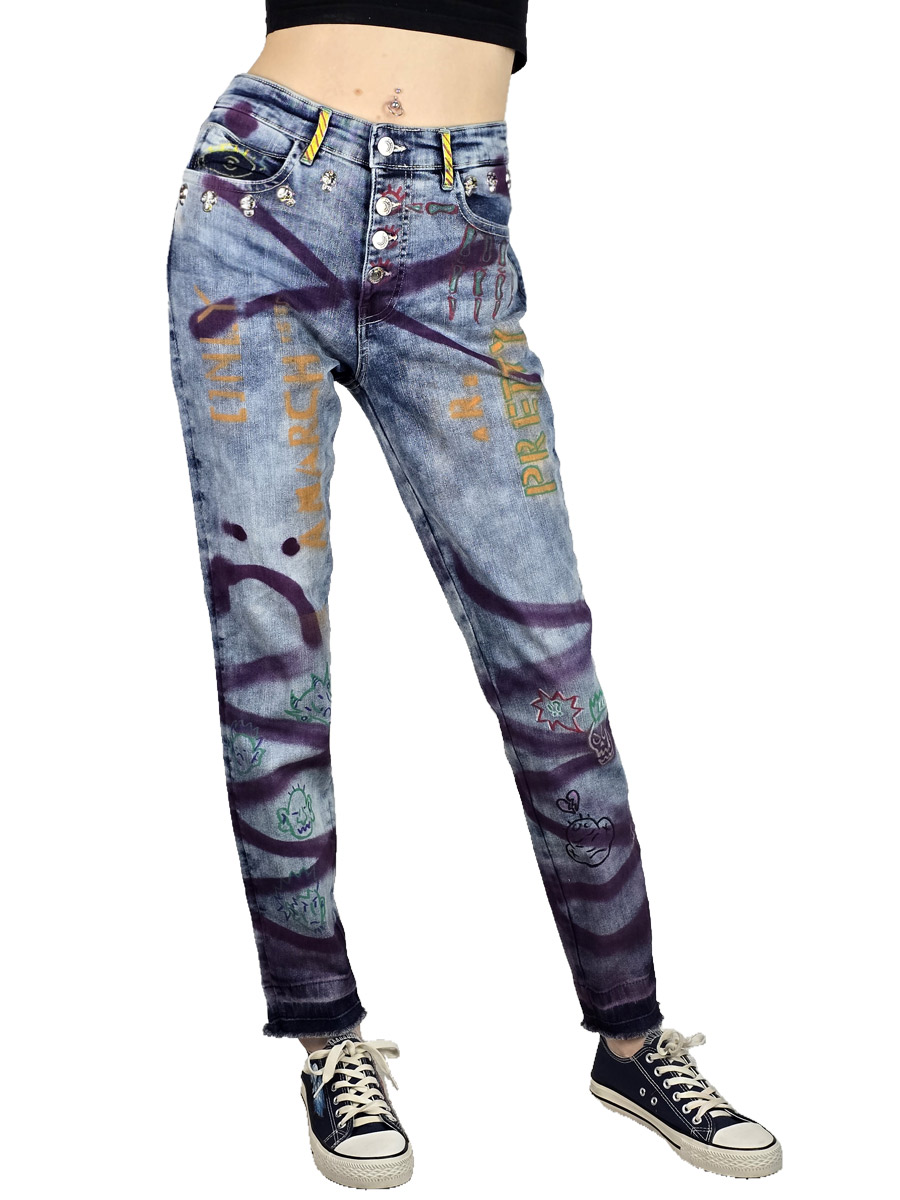 Штаны кастомные Anarchists - фото 1 - rockbunker.ru