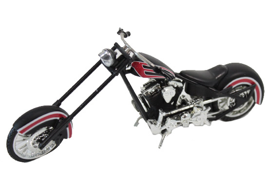 Модель мотоцикла Chopper серый - фото 3 - rockbunker.ru