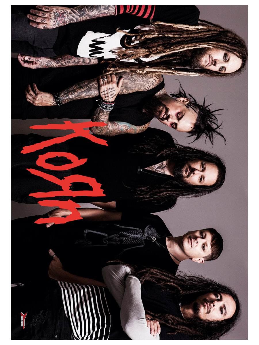 Плакат самоклеющийся на стену Korn - фото 1 - rockbunker.ru