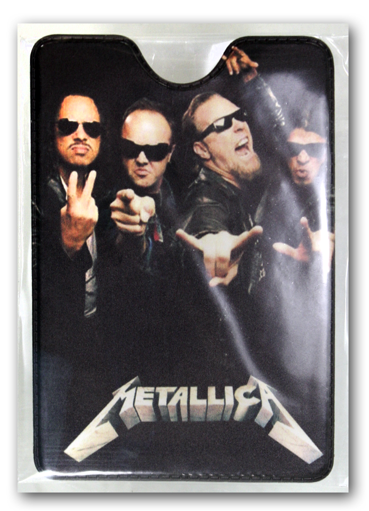 Обложка для проездного RockMerch Metallica - фото 2 - rockbunker.ru