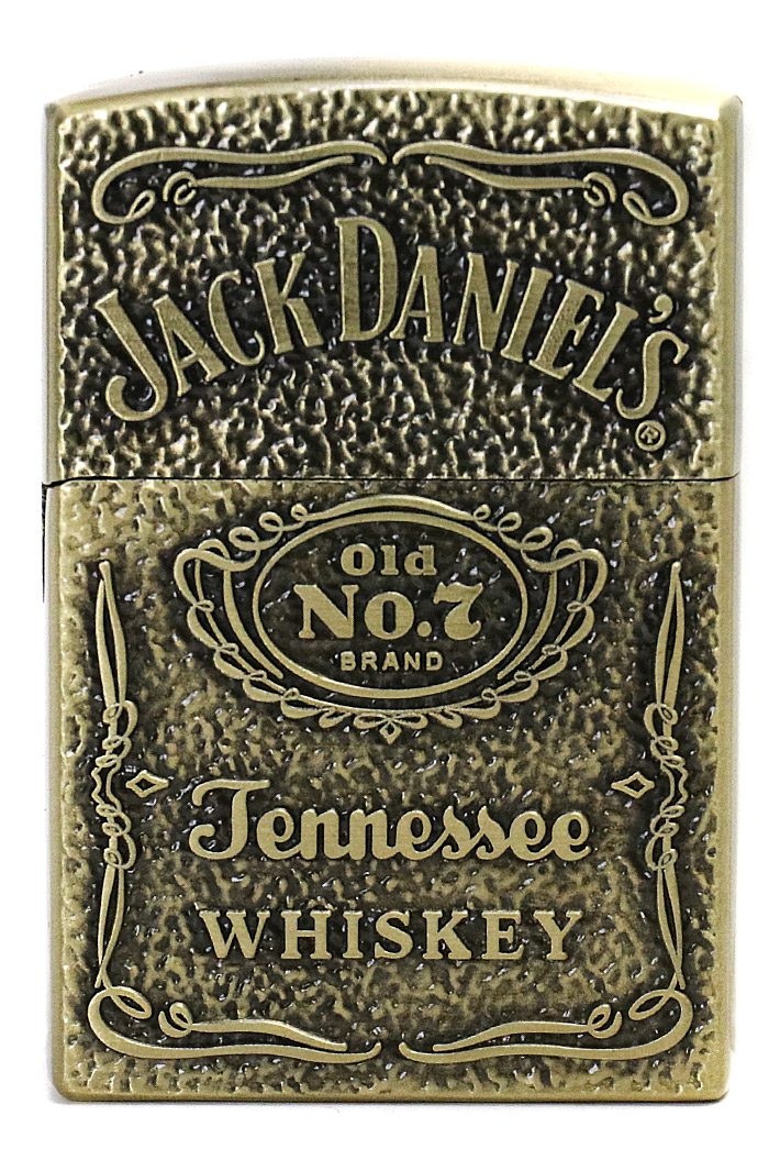 Зажигалка газовая Jack Daniels бронзовая - фото 1 - rockbunker.ru