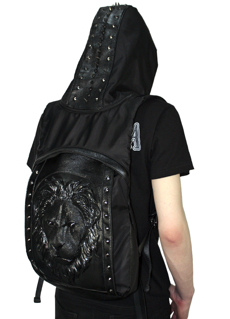 Рюкзак с капюшоном Лев - фото 3 - rockbunker.ru