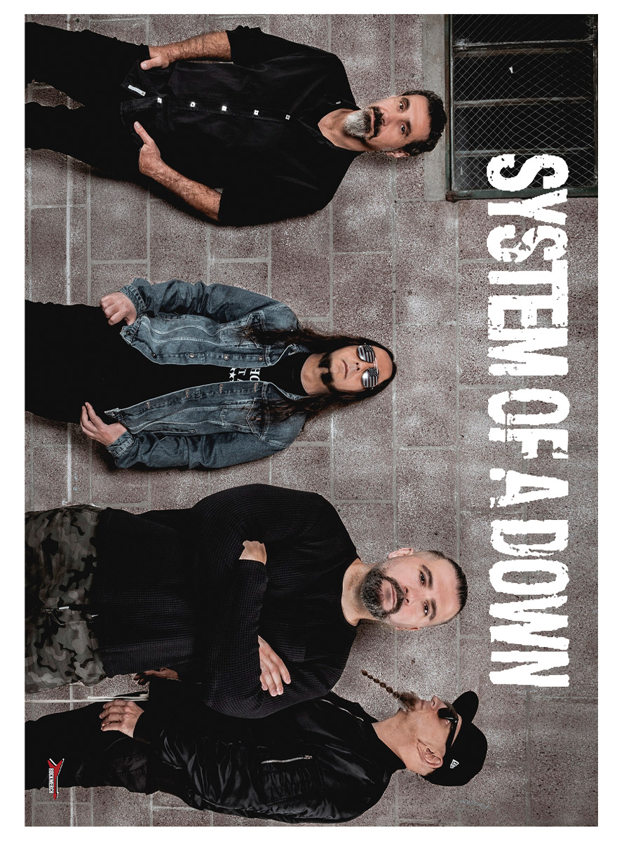 Плакат самоклеющийся на стену System Of A Down - фото 1 - rockbunker.ru