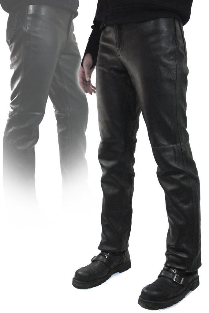 Штаны кожаные мужские First M-8025 CM классические - фото 1 - rockbunker.ru
