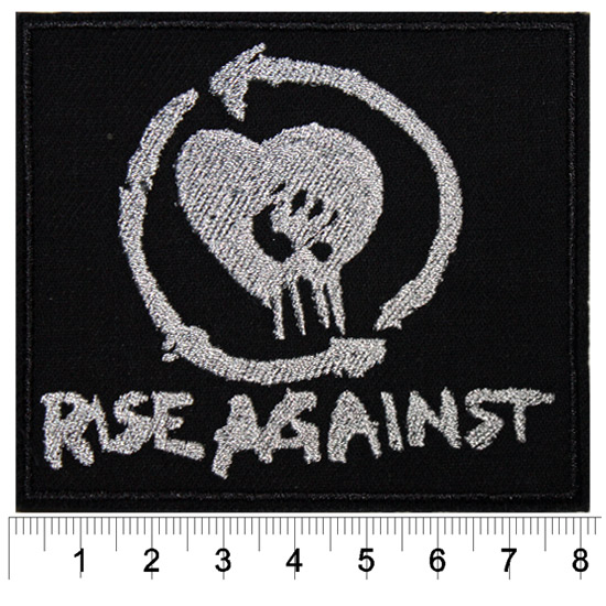 Нашивка RockMerch Rise Against - фото 1 - rockbunker.ru