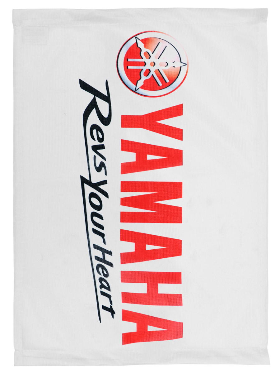 Флаг автомобильный Yamaha - фото 1 - rockbunker.ru