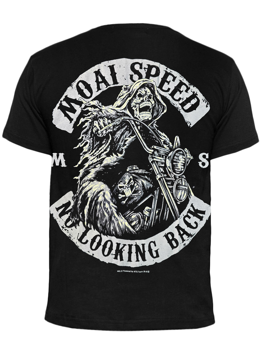 Футболка Moai Speed No Looking Back - фото 1 - rockbunker.ru