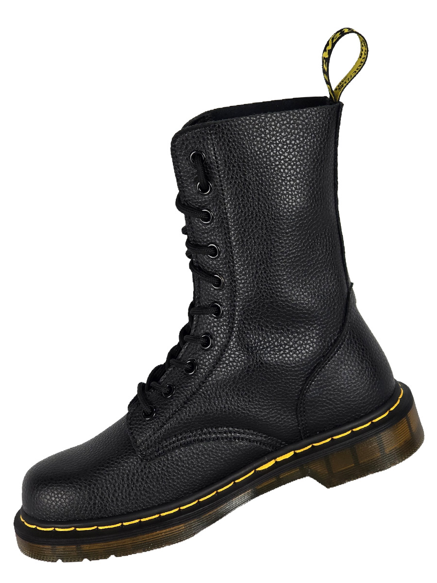 Ботинки Dr Martens 10 блоков черные - фото 3 - rockbunker.ru