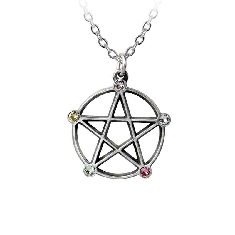 Кулон Alchemy Gothic P786 Wiccan Elemental Pentacle - фото 1 - rockbunker.ru