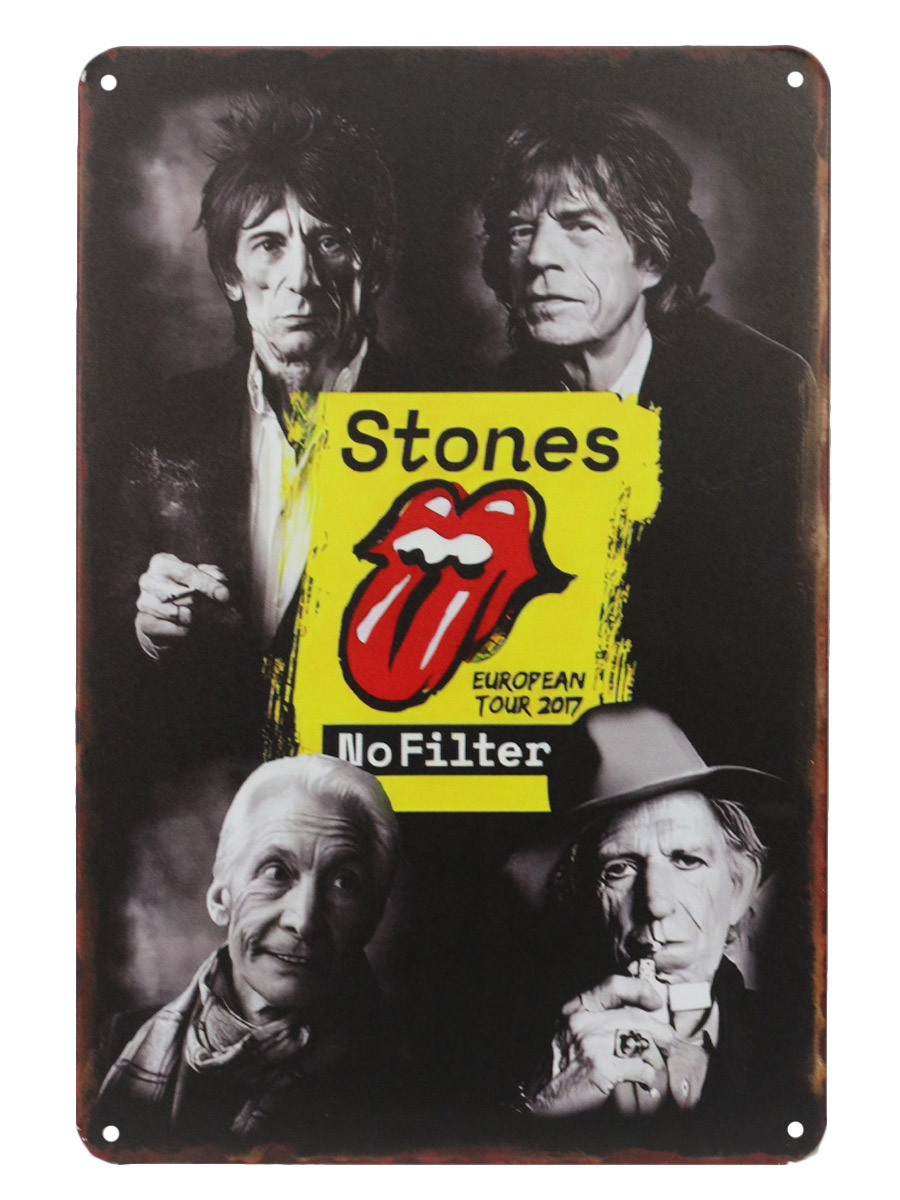 Табличка Rolling Stones - фото 1 - rockbunker.ru