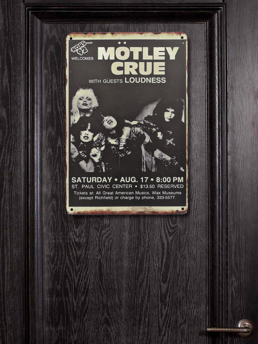 Табличка Motley Crue - фото 3 - rockbunker.ru