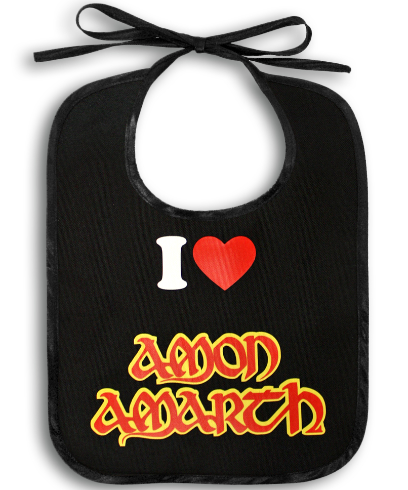 Слюнявчик I Love Amon Amarth - фото 1 - rockbunker.ru