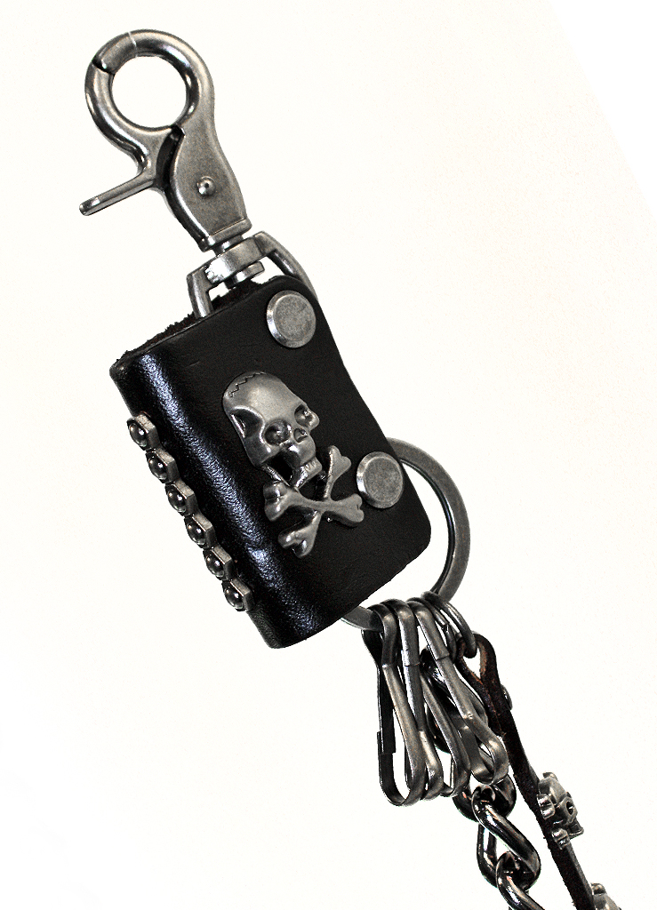 Ключница на цепочке с брелком Роджер - фото 2 - rockbunker.ru