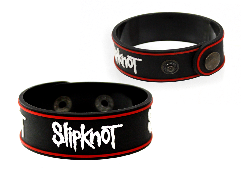 Браслет Slipknot резиновый - фото 2 - rockbunker.ru