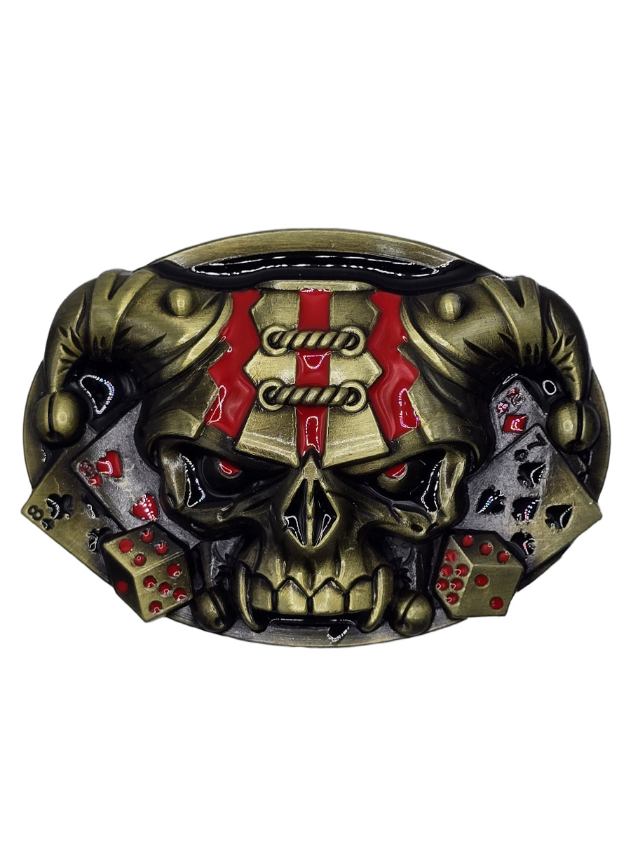 Пряжка Джокер Бронза - фото 1 - rockbunker.ru