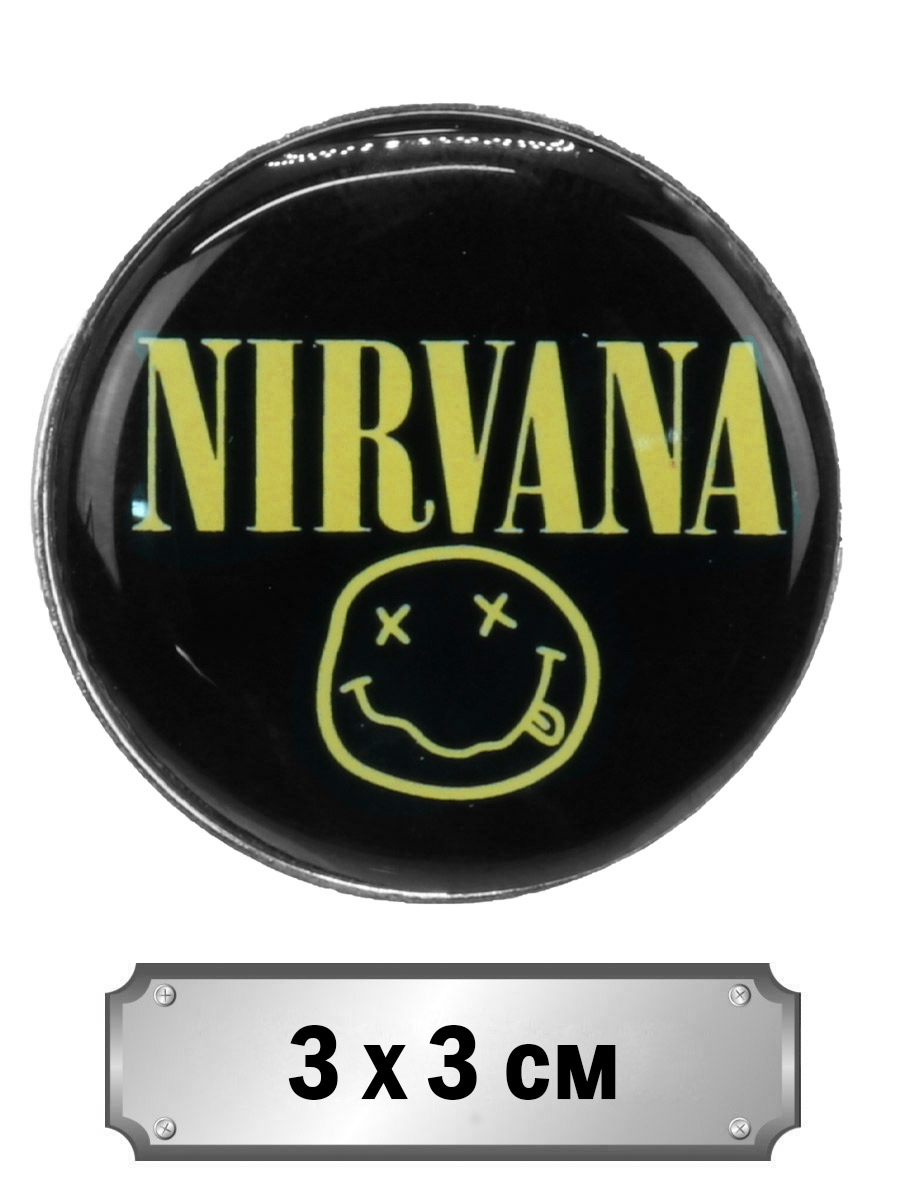 Значок Nirvana - фото 1 - rockbunker.ru