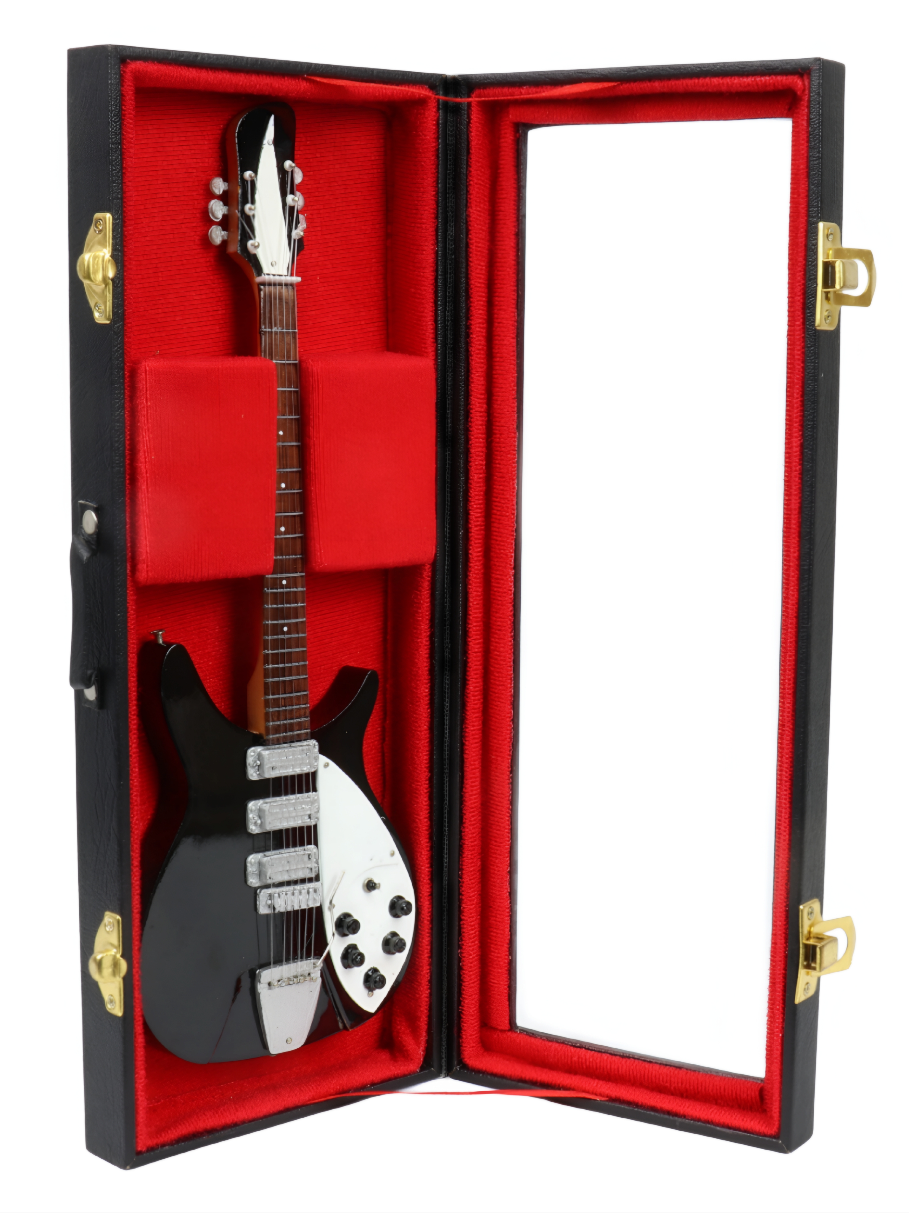 Сувенирная копия гитары в кейсе The Beatles - фото 1 - rockbunker.ru