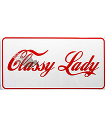 Табличка Classy Lady - фото 1 - rockbunker.ru