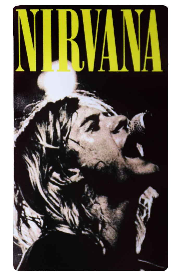 Наклейка-стикер Rock Merch Nirvana Kurt Cobain - фото 1 - rockbunker.ru