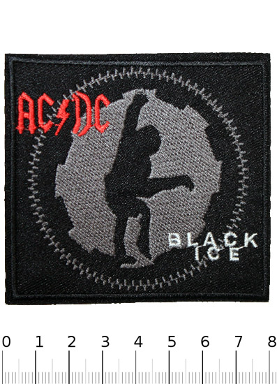 Термонашивка AC DC Black Ice - фото 1 - rockbunker.ru