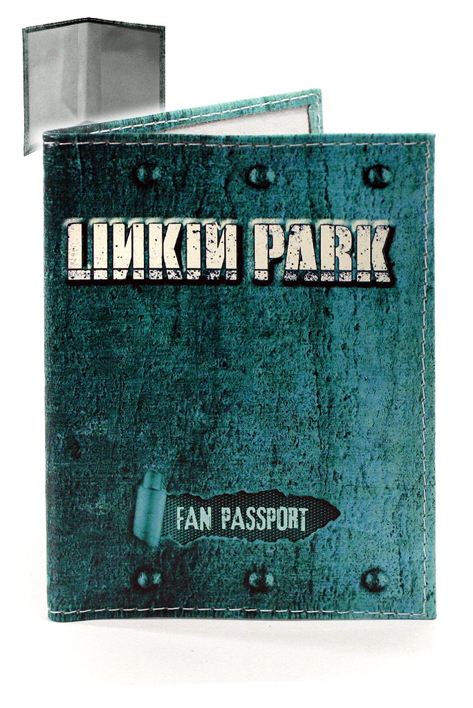 Обложка на паспорт RockMerch Linkin Park - фото 1 - rockbunker.ru