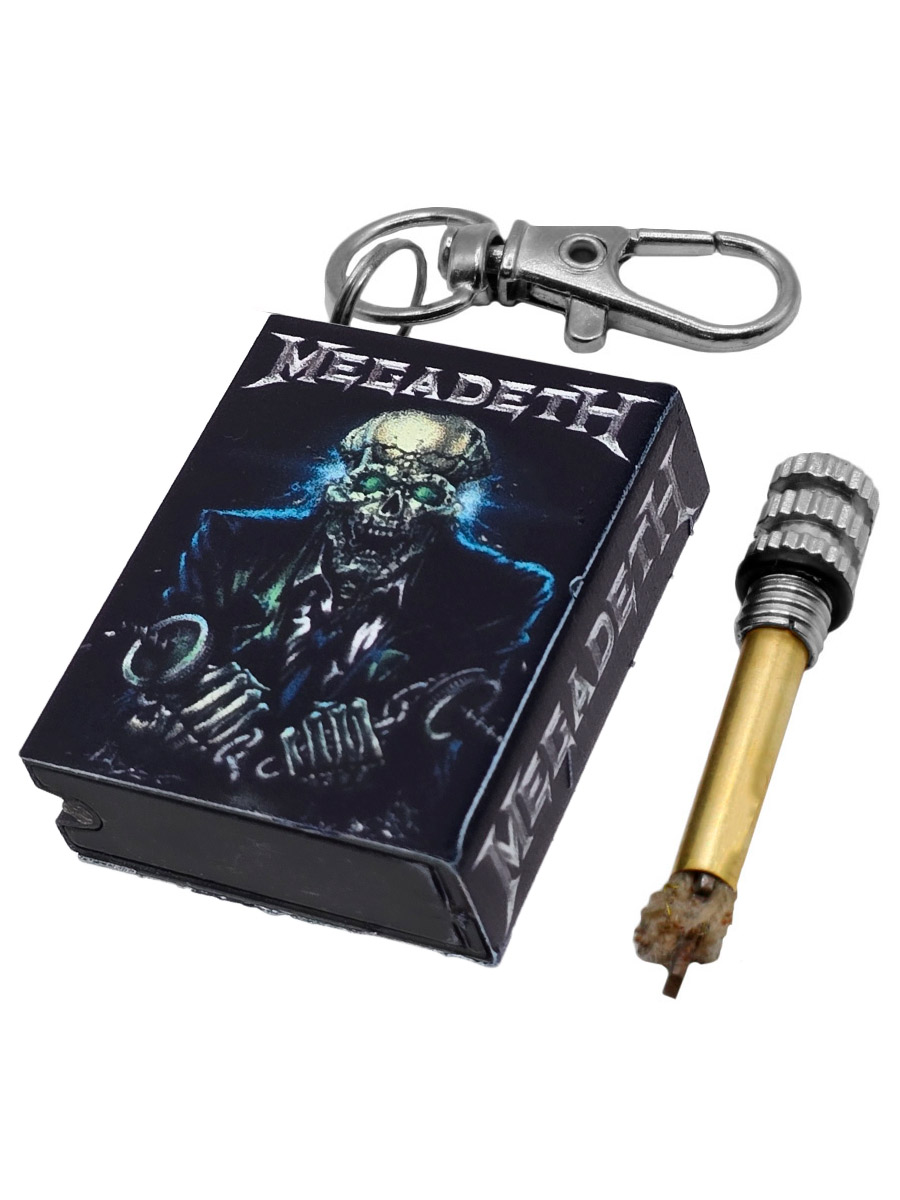Зажигалка Вечная Спичка Megadeth гравировка - фото 2 - rockbunker.ru
