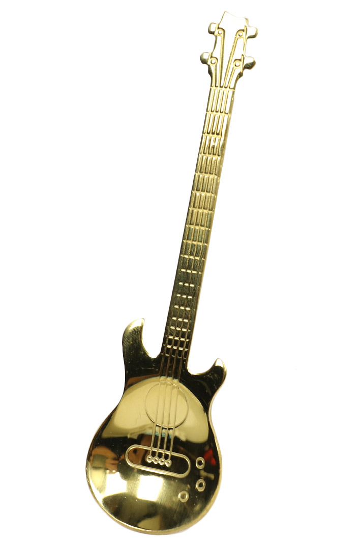 Ложка-гитара золотая - фото 1 - rockbunker.ru