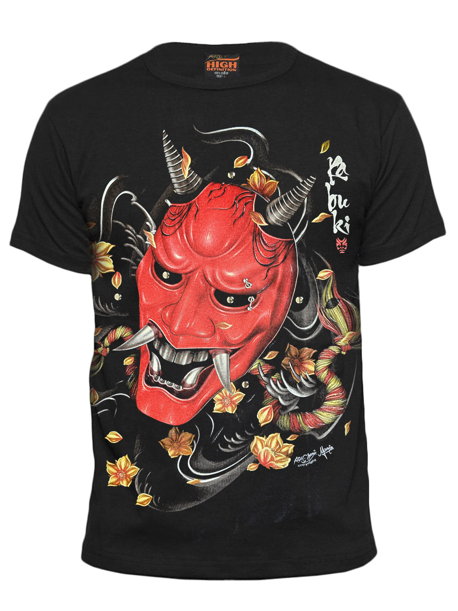 Футболка Rock Chang  Demon Samurai  Oni Mask - фото 1 - rockbunker.ru