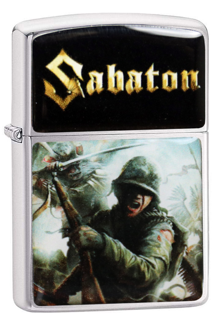 Зажигалка RockMerch Sabaton - фото 1 - rockbunker.ru