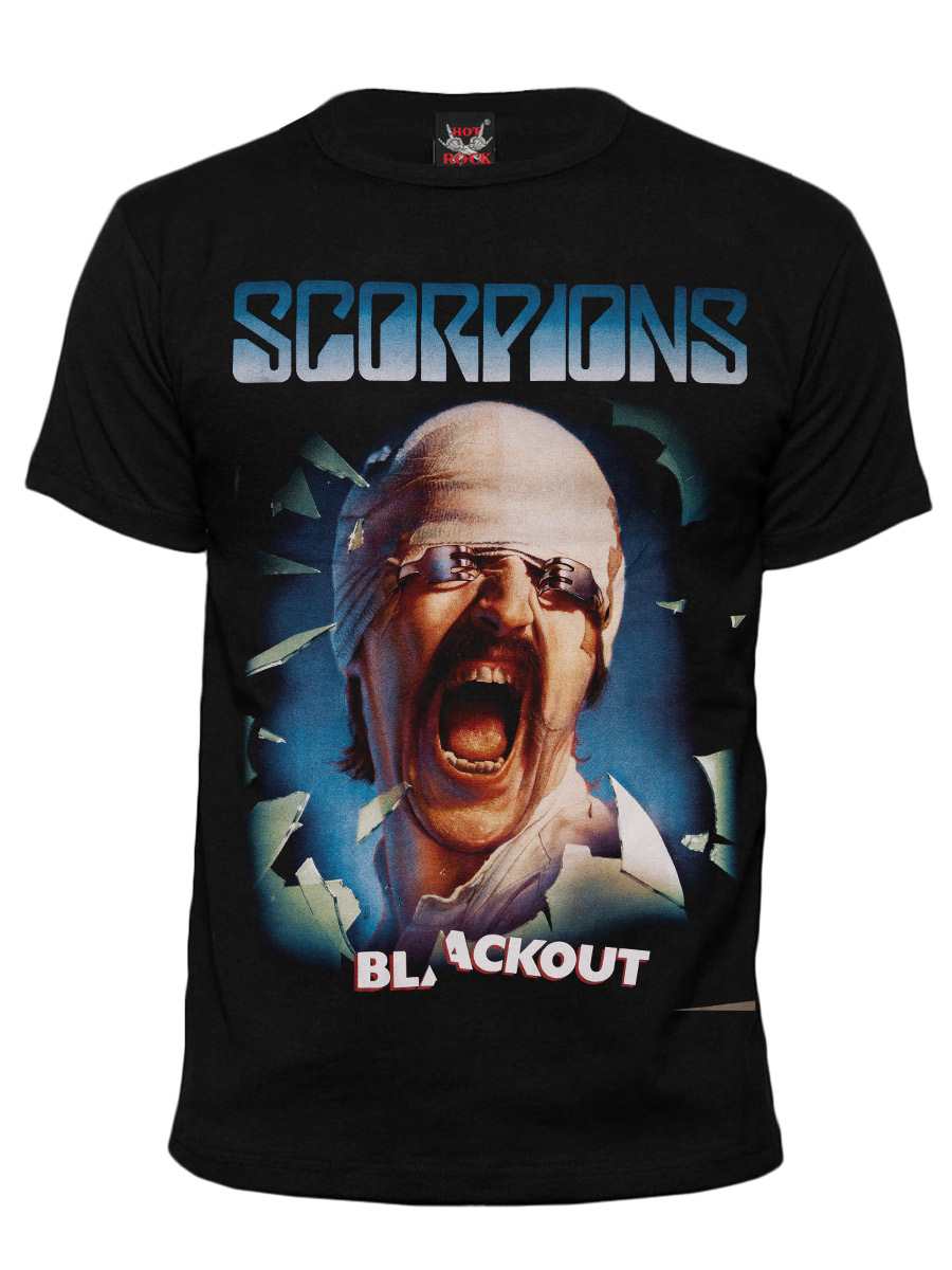 Футболка Hot Rock Scorpions Blackout - фото 1 - rockbunker.ru