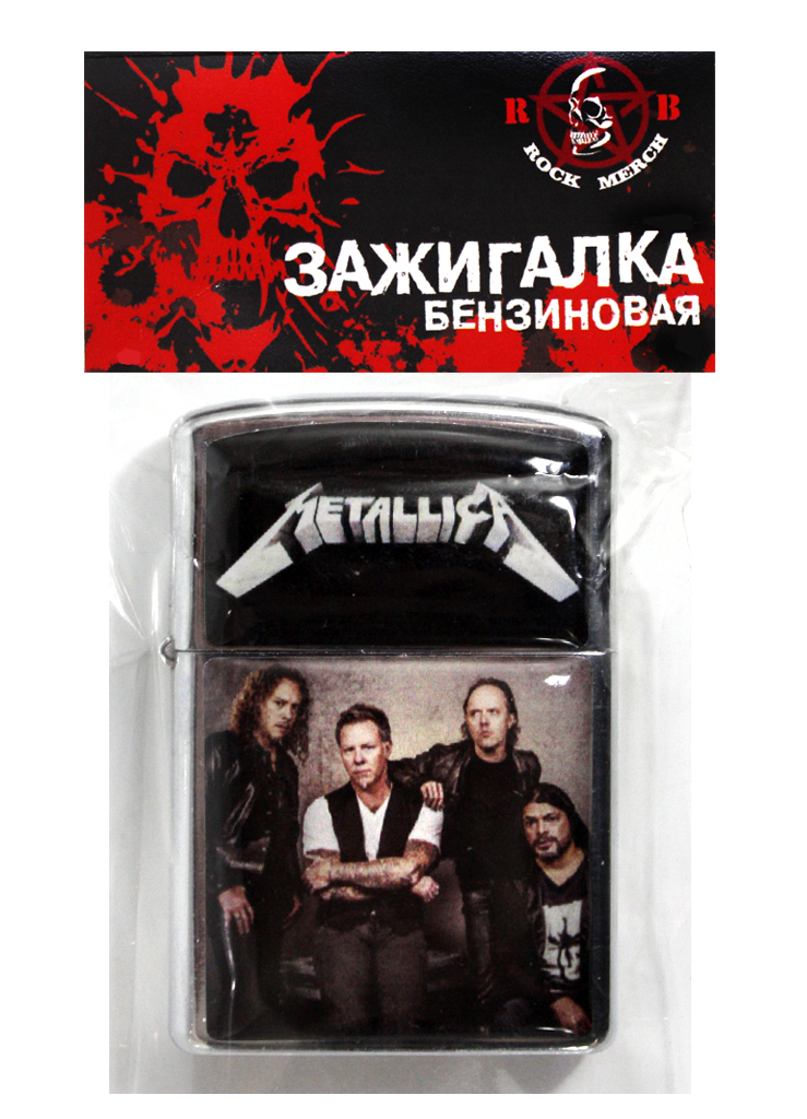 Зажигалка RockMerch Metallica - фото 2 - rockbunker.ru