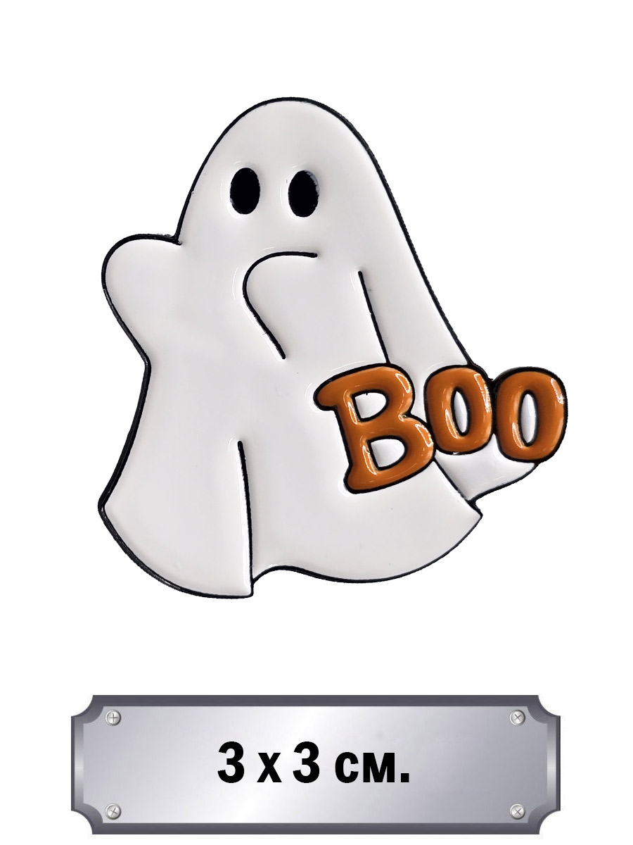 Значок Привидение Boo - фото 1 - rockbunker.ru