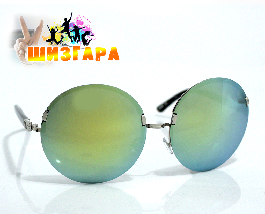 Очки солнцезащитные AiMi зеркальные сине-зелёные - фото 3 - rockbunker.ru