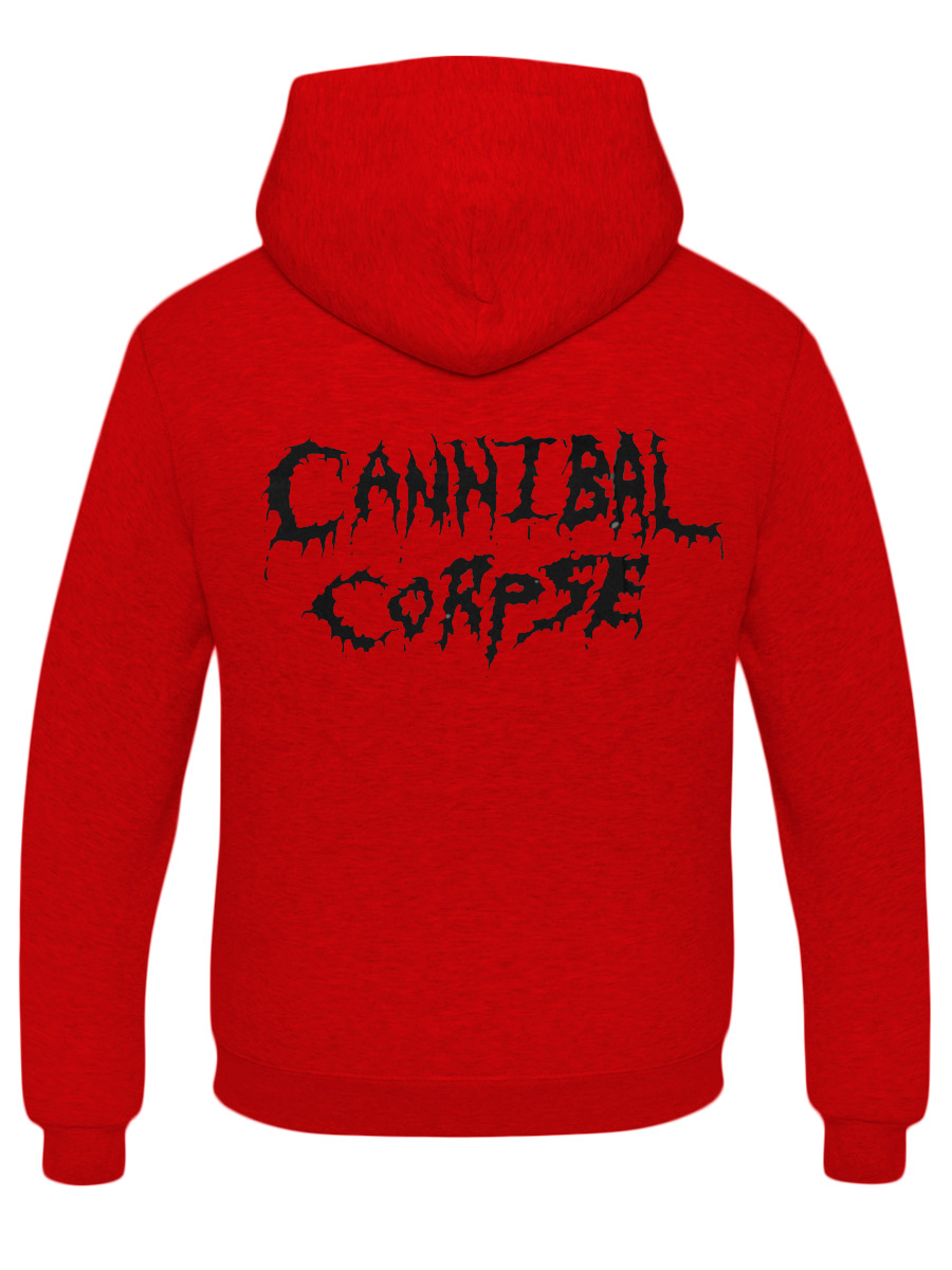 Толстовка Cannibal Corpse красная - фото 2 - rockbunker.ru