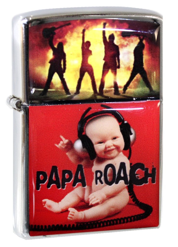 Зажигалка RockMerch Papa Roach - фото 1 - rockbunker.ru