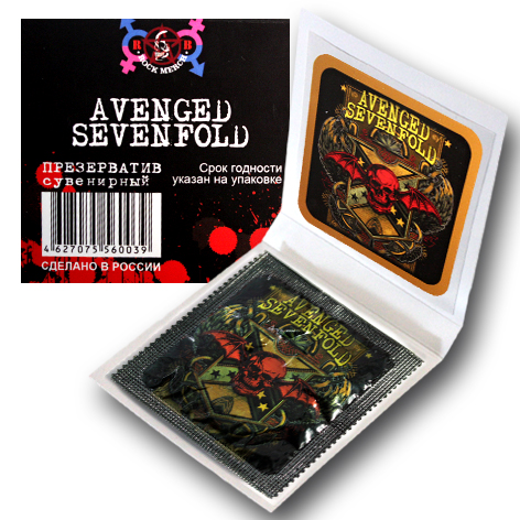 Презерватив RockMerch Avenged Sevenfold - фото 3 - rockbunker.ru